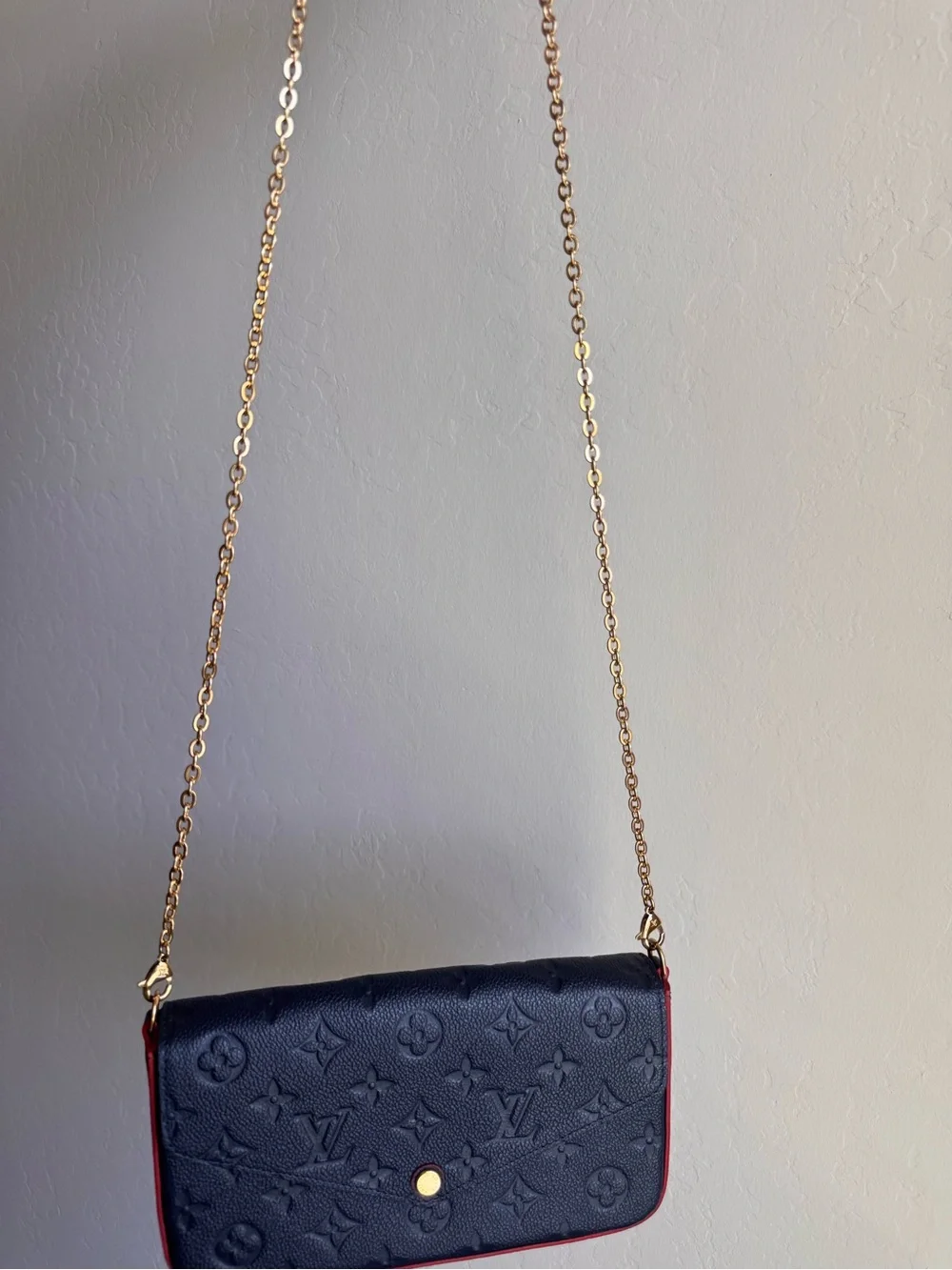Louis Vuitton Navy Monogram Empreinte Pochette Felicie